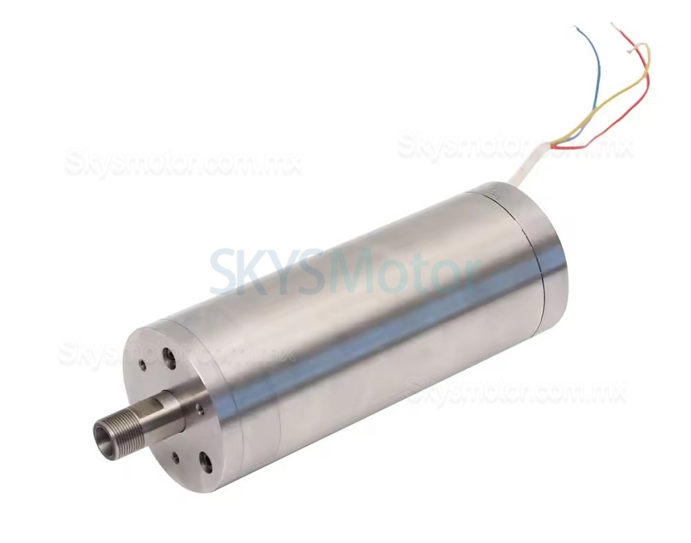 Motor de husillo CNC refrigerado por agua JGD-48-0.3k 75V 0,3 kW 60000rpm pinza ER8 333-10000Hz
